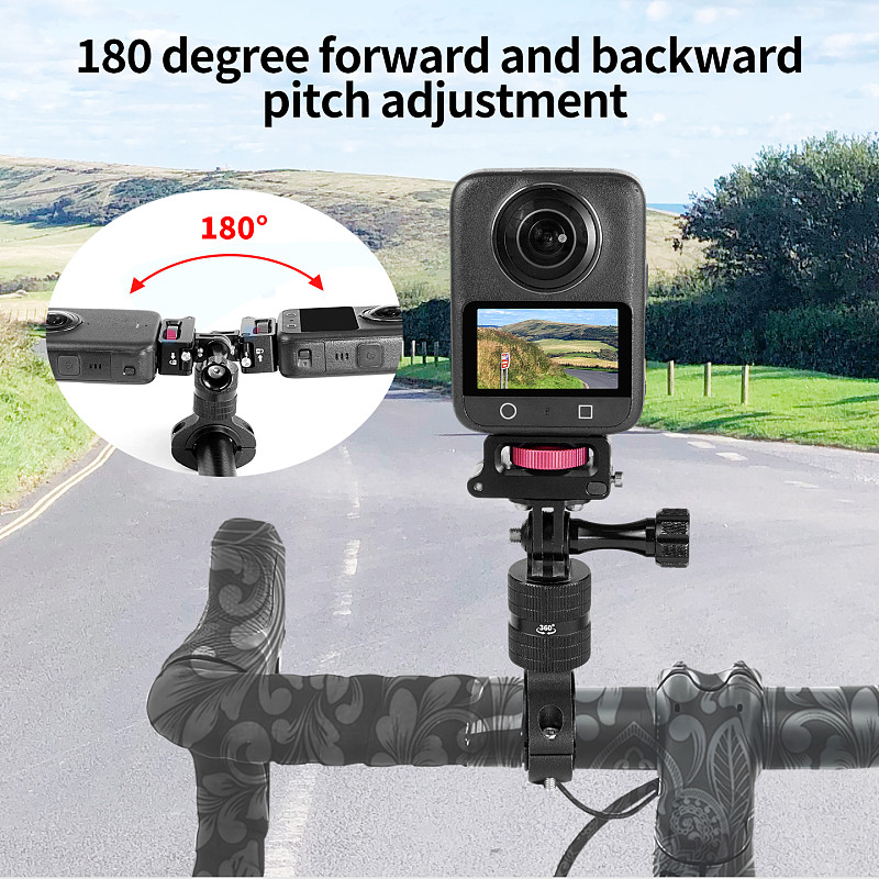 Pocket Folding Mount & Storage Bracket, 360° Rotating Quick Release, 1/4  ARRI Thread to ARRI Hole for DJI Osmo 360 II, for Insta360 X6 X5 X4 X3, for GoPro 13 12 Camera Cage Gimbal Extension