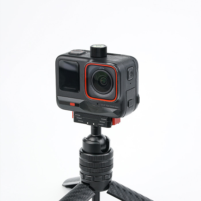 Mini Metal Bubble Level, One-Hand Knurled Knob Quick Release, High-Precision Round Vial, Lightweight for Livestream, Timelapse & Video Shooting, Compatible with Camera Cages & Mounts
