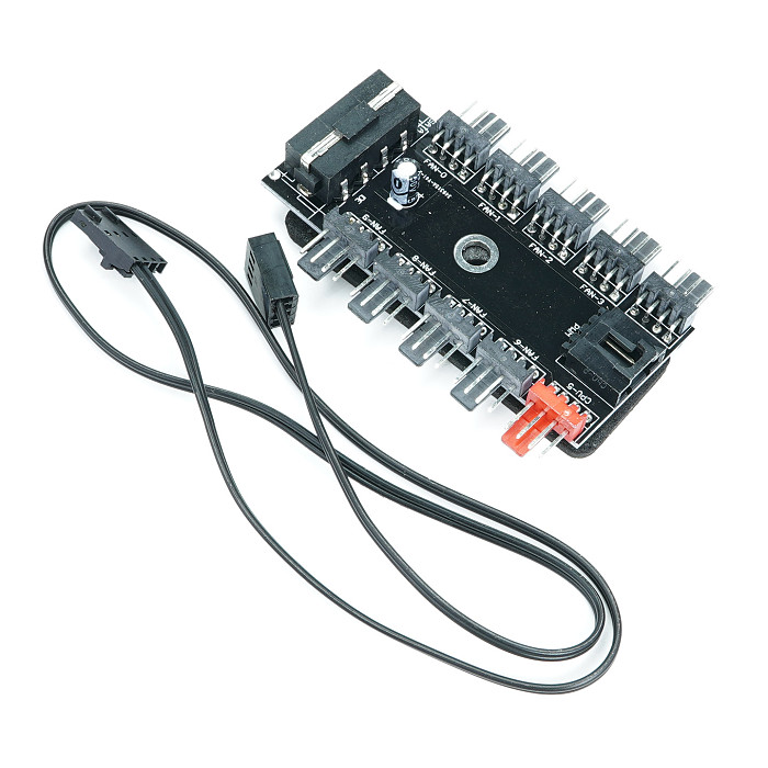 yAnsicht PC 1 to 10 4Pin  Cooling Fan Hub Molex Cooler Splitter Cable PWM 12V Led Speed Power Supply Adapter For Mining Computer