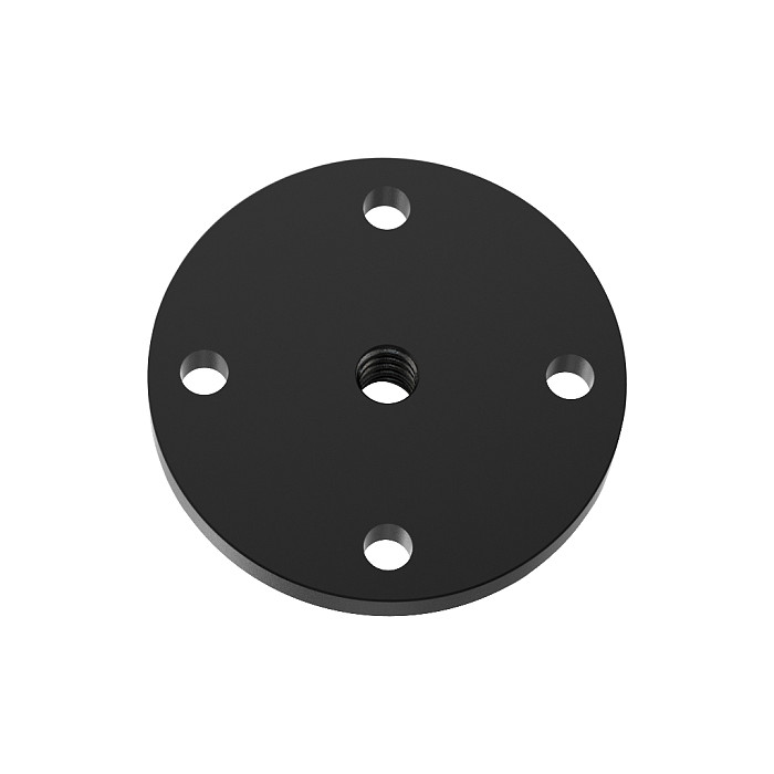Aluminum Alloy Desktop Tripod Base with  17MM/20MM Ball Head, Stable 1/4  Mount for Camera, Camcorder, Security Monitor & Light