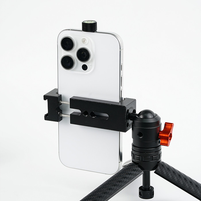 Mini Metal Bubble Level, One-Hand Knurled Knob Quick Release, High-Precision Round Vial, Lightweight for Livestream, Timelapse & Video Shooting, Compatible with Camera Cages & Mounts