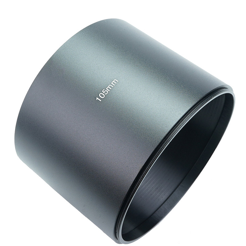 yAnsicht 105mm metal lens hood Thread Telephoto lens light shield Suitable For Telephoto Camera Lens