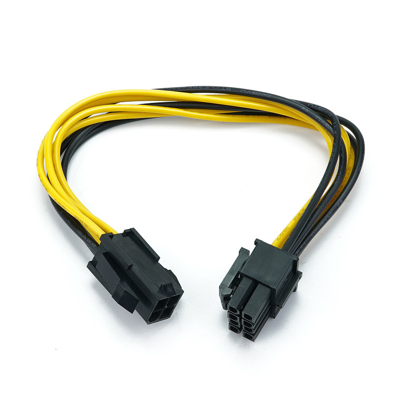 yAnsicht High Quality 4Pin 4P to 8Pin 8P Power Supply Cable Computer CPU P4 to P8 Extension Conversion Wire Cord 20cm