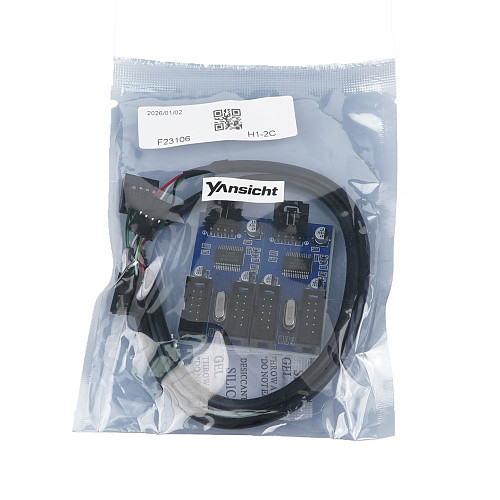 yAnsicht Motherboard USB 9PIN Header Multiplier Splitter 9 Pin 1 to 4 Port Extension Cable 30cm Connector Adapter