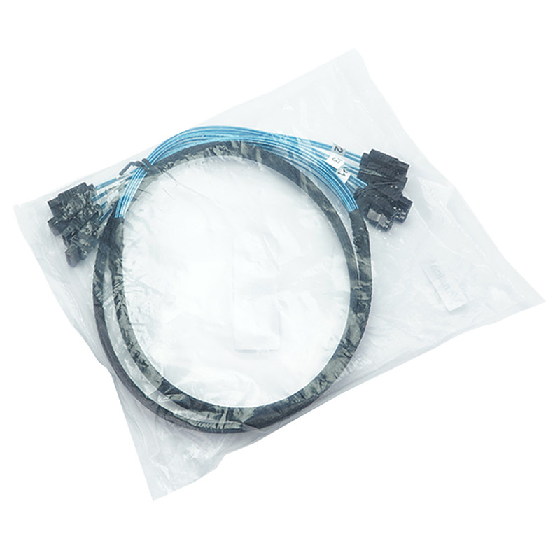 yAnsicht 4 SATA to 4 sata 4.0 7p 180 Degree with Braided Mesh for Server Computer Host SSD SATA Hard Disk Adapter Cable