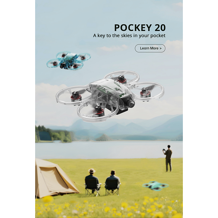 Axisflying Pockey 20 Mini FPV Drone, 2-Inch Tiny Whoop for Beginners, Indoor Micro Racing Quadcopter