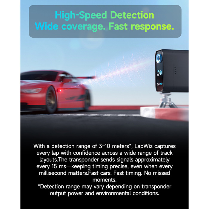 SKYRC LapWiz Smart RC Lap Timing System, Intelligent Lap Timer & Speed Tracking System for RC Cars