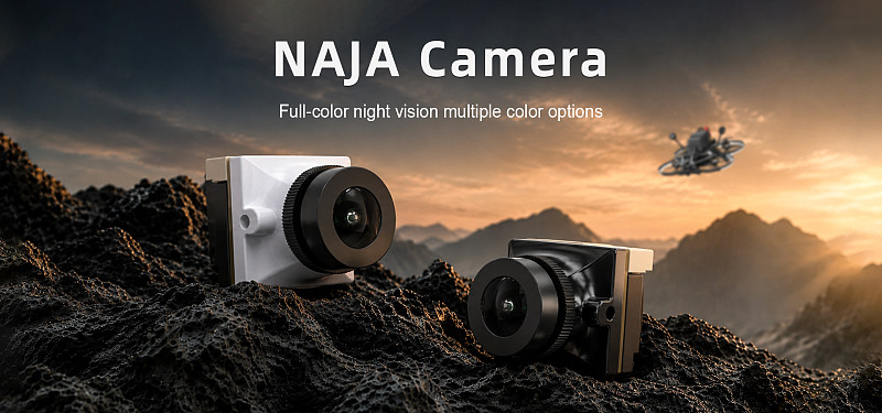 Axisflying NAJA Color Night Vision FPV Camera, WDR Wide Dynamic Analog Camera for Drone
