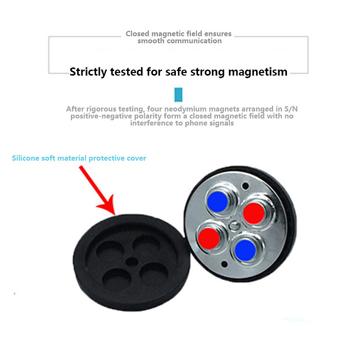 Plastic Air Vent Clip Magnetic Car Phone Mount Easy One‑Hand Pick‑Up And Place Holder Accessory