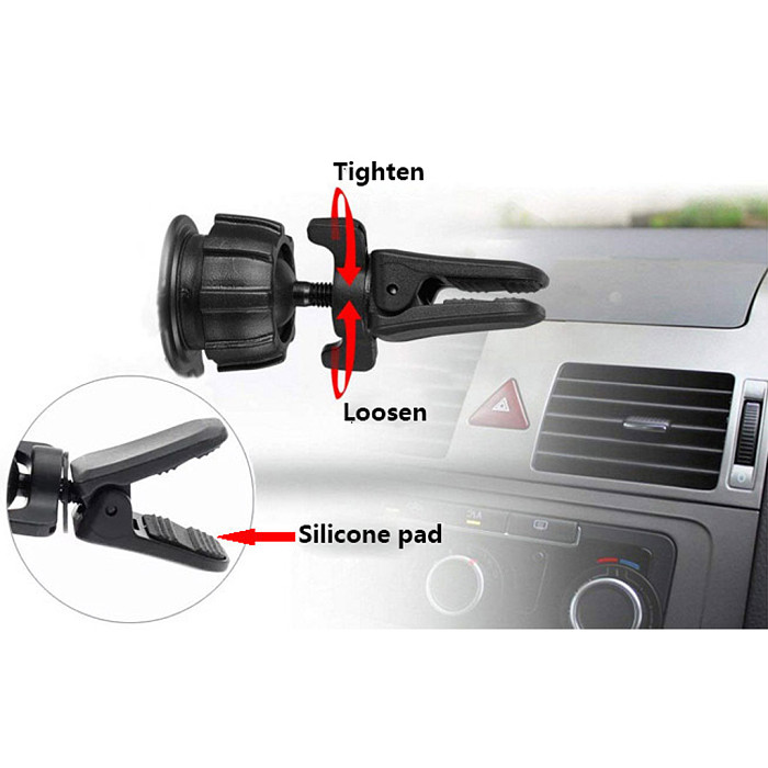 Plastic Car Air Conditioning Vent Clip Replacement Accessory For Vehicle Cell Phone Holder Mount