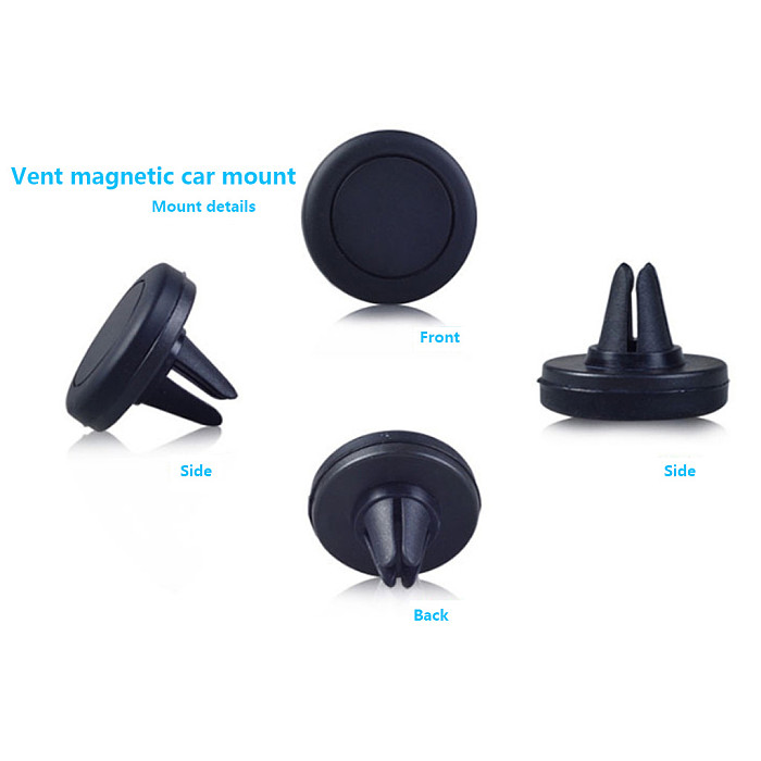 Plastic Magnetic Air Vent Car Phone Mount Easy One‑Hand Pick And Place Universal Cell Phone Holder