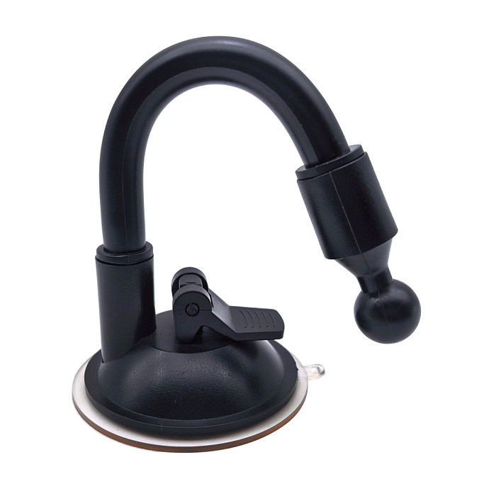 Strong Suction Cup Car Phone Mount Double Clamp Head Non‑Blocking Sight Cell Phone Holder Bracket