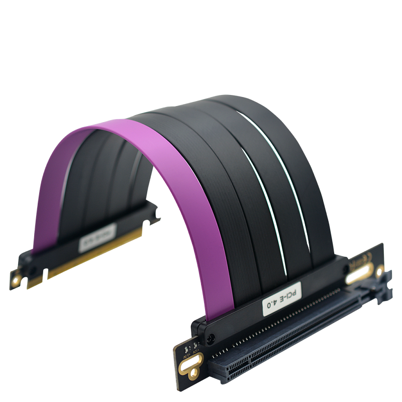 PCI‑E X16 Male‑To‑Female Extension Cable PCIe Gen4 GPU Cord Vertical‑Mount DIY Graphics Card Bracket Kit