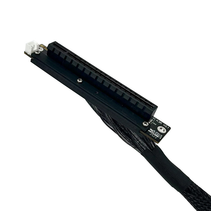 ADT‑Link Dual Reverse Side‑Bend PCIe 5.0 X8 To X16 Extension Cable Compatible With AMD NVIDIA Graphics Cards 30CM