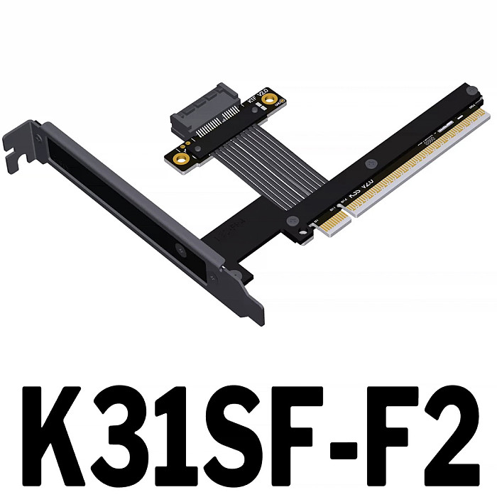 ADT‑Link PCI‑E 5.0 X16 To X1 Extension Cable 25CM For Network Card Hard Disk USB Expansion Card