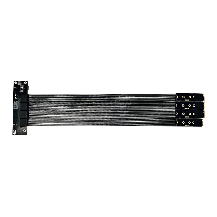 ADT‑Link PCIe 5.0 X16‑X16 Splitter Extension Cable 25CM/50CM, 4‑Way High‑Speed For Local AI Deployment