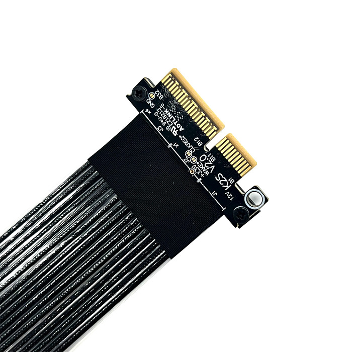 ADT‑Link PCI‑E 5.0 X4 To X1 Extension Cable 25CM, For Network Card Hard Drive USB Adapter Card