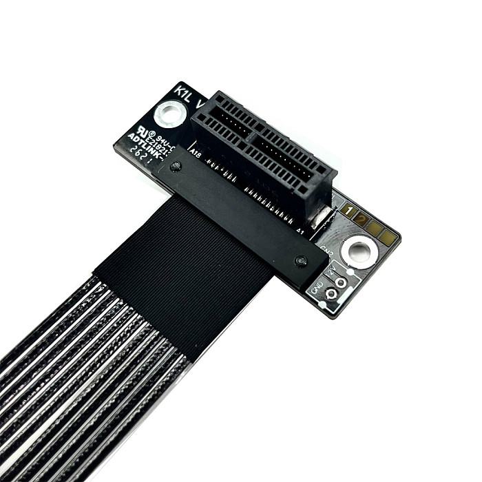ADT‑Link PCI‑E 5.0 X16 To X1 Extension Cable 25CM For Network Card Hard Disk USB Expansion Card