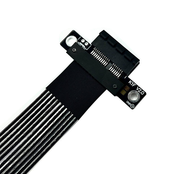 ADT‑Link PCI‑E 5.0 X4 To X1 Extension Cable 25CM, For Network Card Hard Drive USB Adapter Card