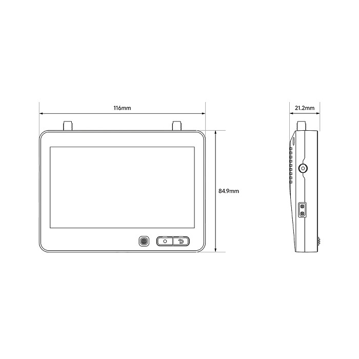 BETAFPV ArtLynk Protocol 1080p@60fps HD Video transmission 1000‑nit 4.5  LCD Display Monitor