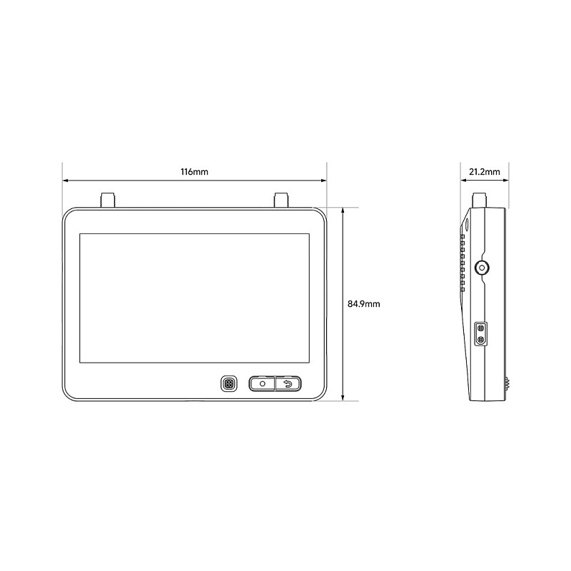 BETAFPV ArtLynk Protocol 1080p@60fps HD Video transmission 1000‑nit 4.5  LCD Display Monitor