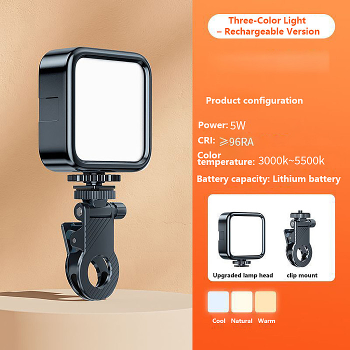 Mini LED Pocket Selfie Fill Light Portable Beauty Lamp for Phone Camera Video Recording