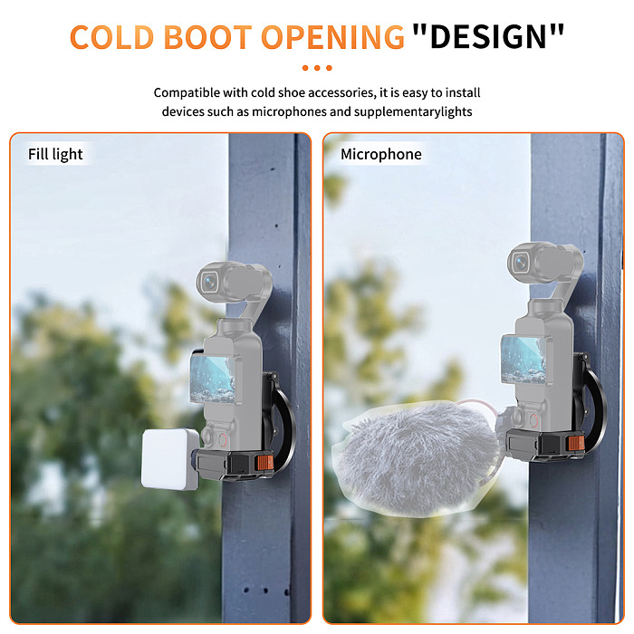 Multi‑Functional Magnetic For Magsafe Quick‑Release Expansion Base For DJI Osmo Pocket 3 Pocket 4