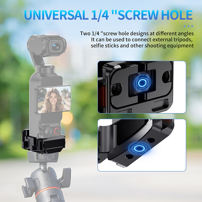 Aluminum Alloy Expansion Frame Quick Release Mount Bracket For DJI Pocket 3 Pocket 4