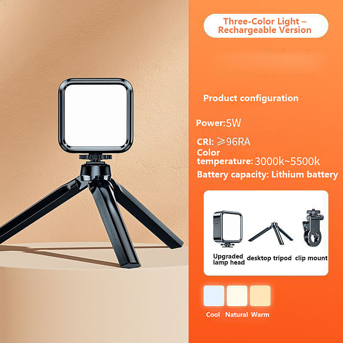 Mini LED Pocket Selfie Fill Light Portable Beauty Lamp for Phone Camera Video Recording