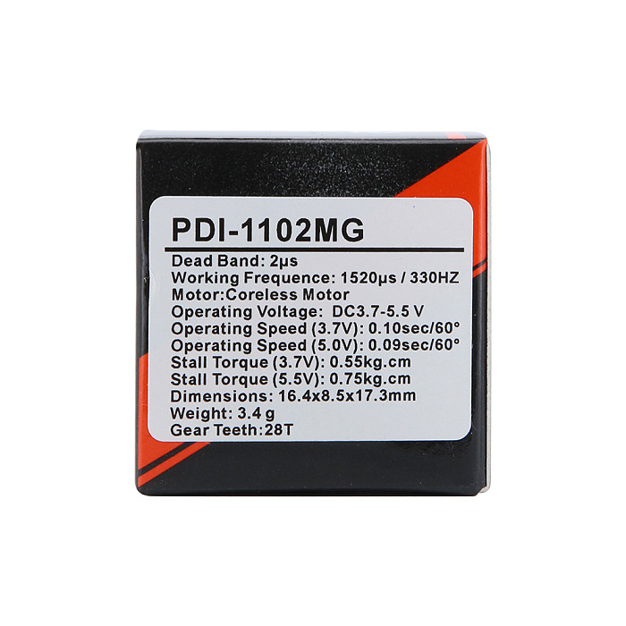 JX PDI‑1102MG Micro Digital Servo Metal Gear RC Mini Servo