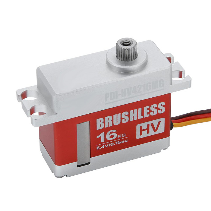JX PDI‑HV4216MG Mini Servo Full CNC Aluminum Case All‑Metal Gear High‑Voltage Servo