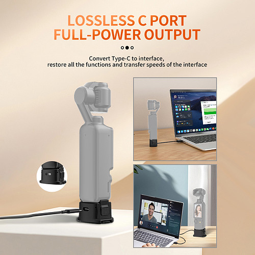 Quick‑Release Fast‑Charging Expansion Bracket Mount For DJI Osmo Pocket 4 Pocket 3 Gimbal