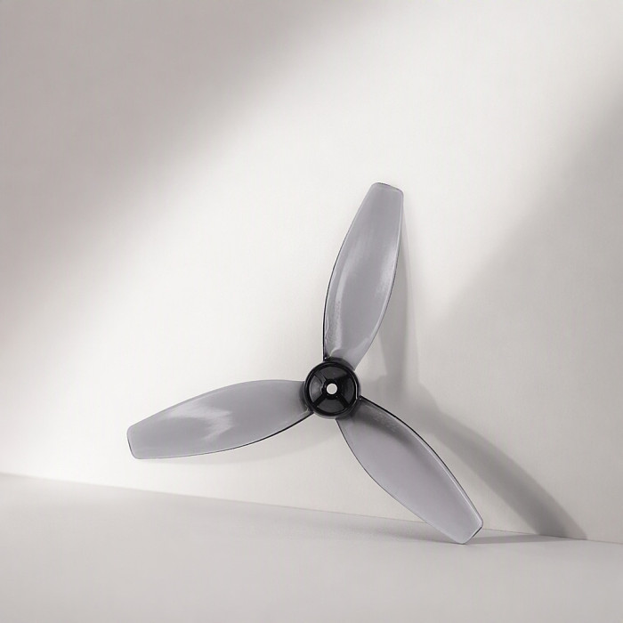4 Pairs GEMFAN 2412 3‑Blade Propeller 61mm PC Transparent‑Gray 1.4mm Shaft For FPV Drone Props