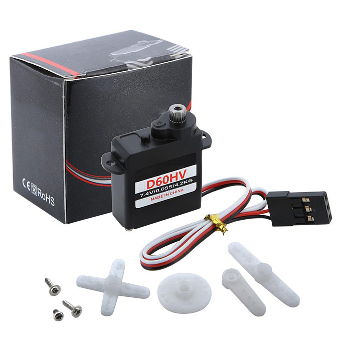 JX PDI‑D60HV Mini Coreless Servo HV High‑Voltage Metal Gear Micro Servo