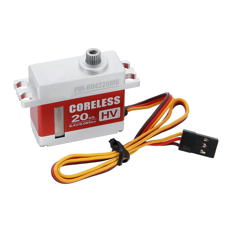 JX PDI‑HV4220MG Mini Servo Full CNC Aluminum Case All‑Metal Gear High‑Voltage RC Servo