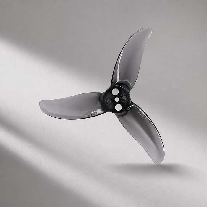 4 Pairs GEMFAN 2019 3‑Blade Propeller PC Transparent‑Gray 1.5mm Shaft For FPV Drone Props