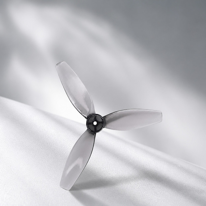 4 Pairs GEMFAN 2412 3‑Blade Propeller 61mm PC Transparent‑Gray 1.4mm Shaft For FPV Drone Props