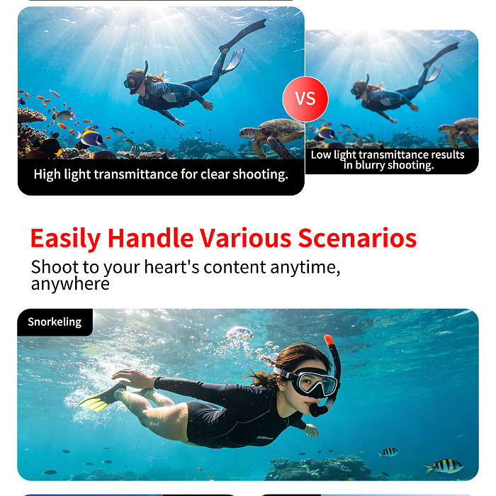 XT-XINTE 60M Waterproof Dive Case for Insta360 X5, Aluminum Alloy, Magnetic Quick-Release, Horizontal & Vertical Shooting