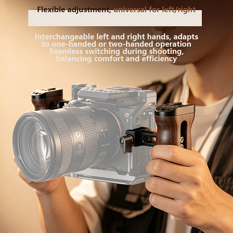 Camera Cage Handle Grip Handheld Stabilizer Handle Accessory For Sony Fujifilm Cameras