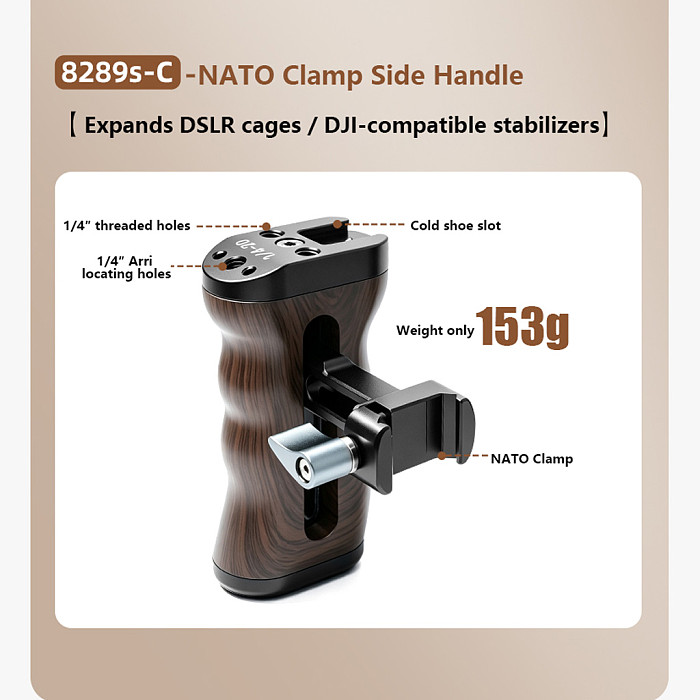 Camera Cage Handle Grip Handheld Stabilizer Handle Accessory For Sony Fujifilm Cameras