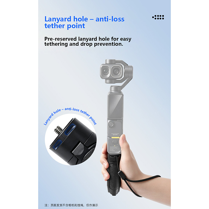 One-Click Auto Open Mini Tripod Stand, Compatible with DJI Pocket 4P/3/2 & Insta360 Luna, Lightweight Desktop Action Camera Holder, Vlog & Live Streaming Bracket