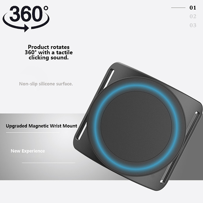 2nd Gen Magnetic Wrist Phone Mount, Outdoor Cycling Sports Delivery Driver Rotatable Portable Quick-Attach Phone Holder