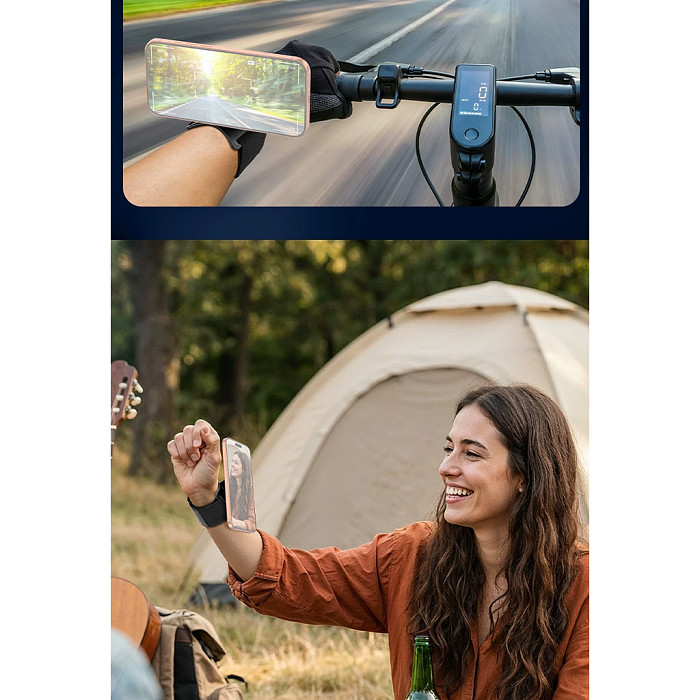 Strong Magnetic Multi-Angle Rotatable Foldable Wrist Phone Mount For Delivery Driver Navigation Cycling Streamer Running Phone Holder