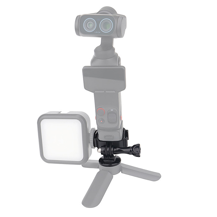Dual Cold Shoe Expansion Frame for Insta360 Luna Ultra, Simple Fixed Mount Bracket