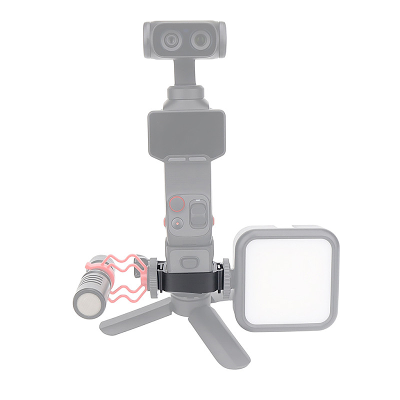 Dual Cold Shoe Expansion Frame for Insta360 Luna Ultra, Simple Fixed Mount Bracket