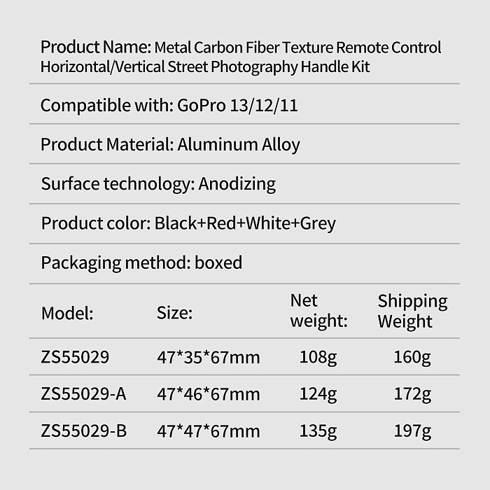Compatible-Bluetooth Remote Control Handle for Action Camera, Carbon Fiber Street Photography Grip, Magnetic Quick Release, 10M Range, Anti-Slip Leather, 1/4  Thread, for DJI Osmo Action 6/5/4, Insta360 X5/4/3, Ace Pro 2, GoPro 13/12/11, Vlog Outdoor Shooting