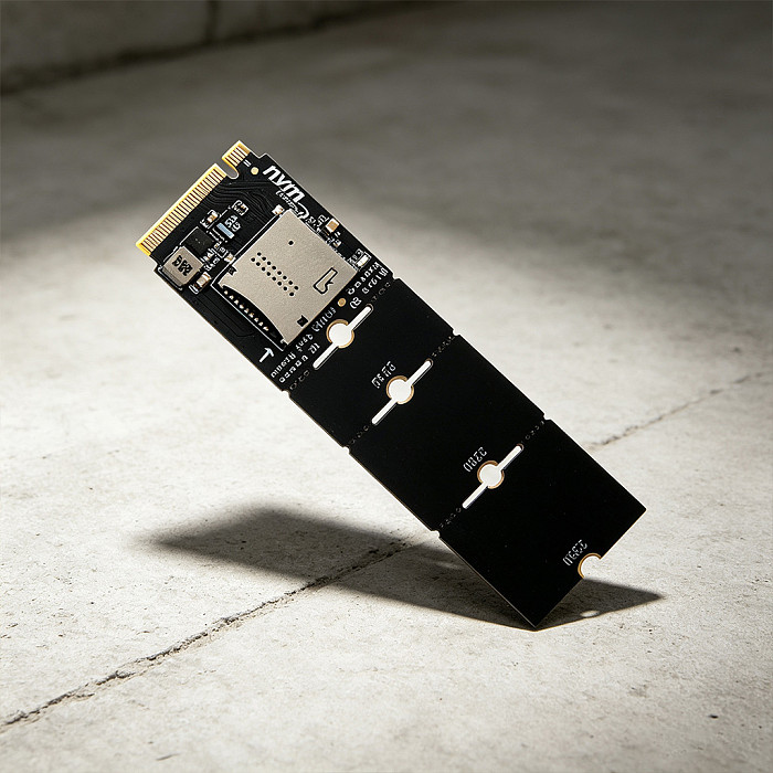 MicroSD Express to M.2 NVMe Adapter, SD Express 7.2, M.2 NVMe SSD Enclosure, Card Reader, Homolab