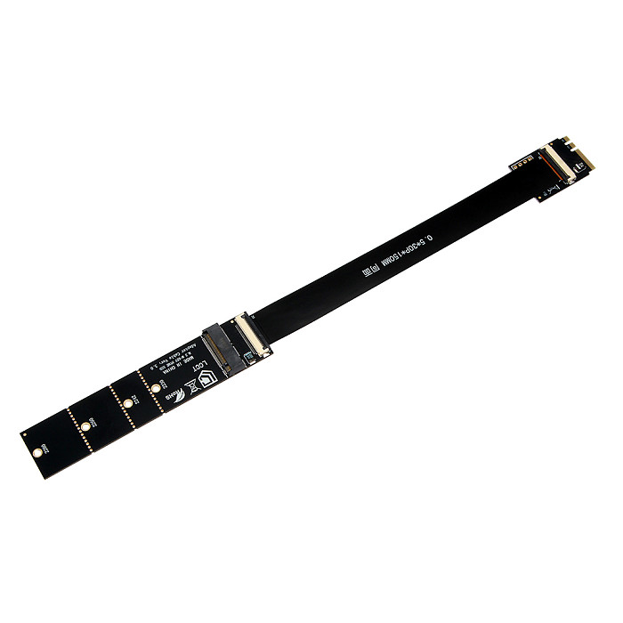 M.2 Key A/E to M.2 NVMe Adapter, NGFF to Key-M Expansion Slot, WiFi EMI Shielding Film