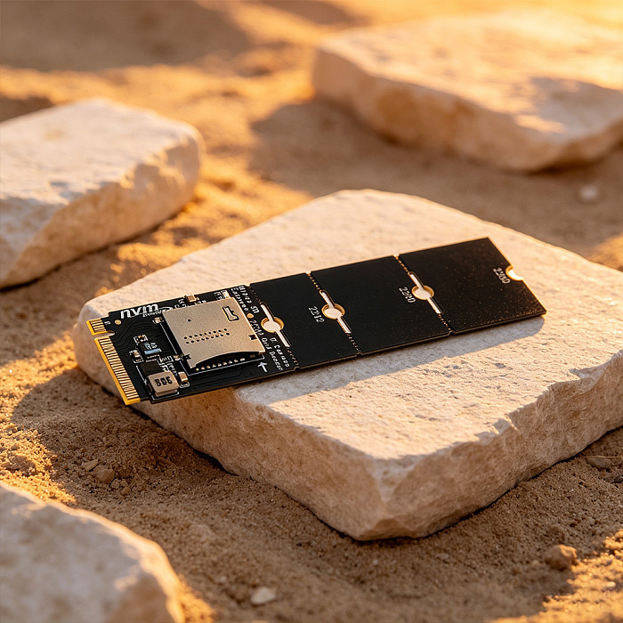 MicroSD Express to M.2 NVMe Adapter, SD Express 7.2, M.2 NVMe SSD Enclosure, Card Reader, Homolab