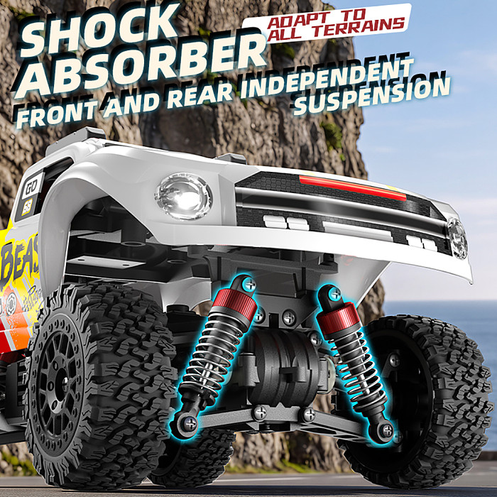 ZLL SG818PRO Brushed / SG818 Brushless 1:24 Scale 4WD RC Truck, Full-Proportion High-Speed Off-Road Racing Car